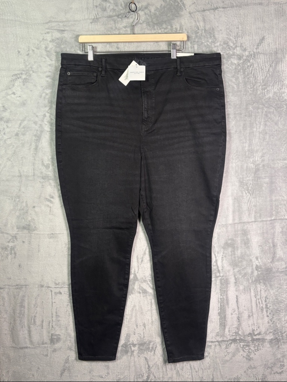 NWT New American Eagle Distressed Black BFF Leggings Size XL (20,22,24)